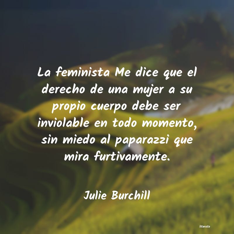 Frases de Julie Burchill