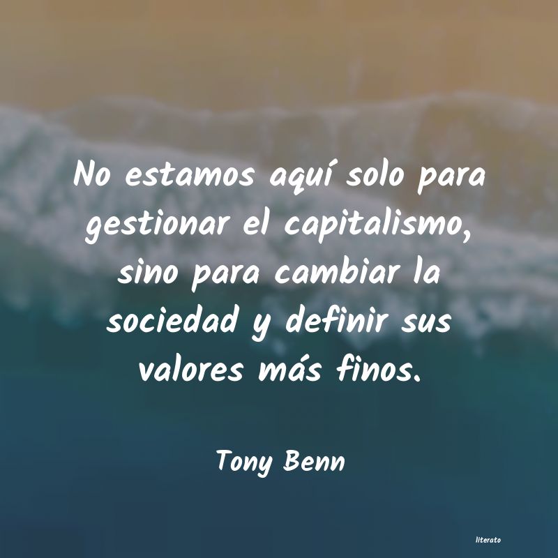 frases de Tony Benn