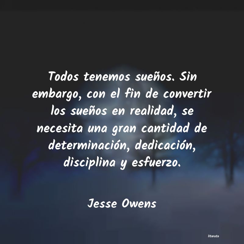 frases de Jesse Owens