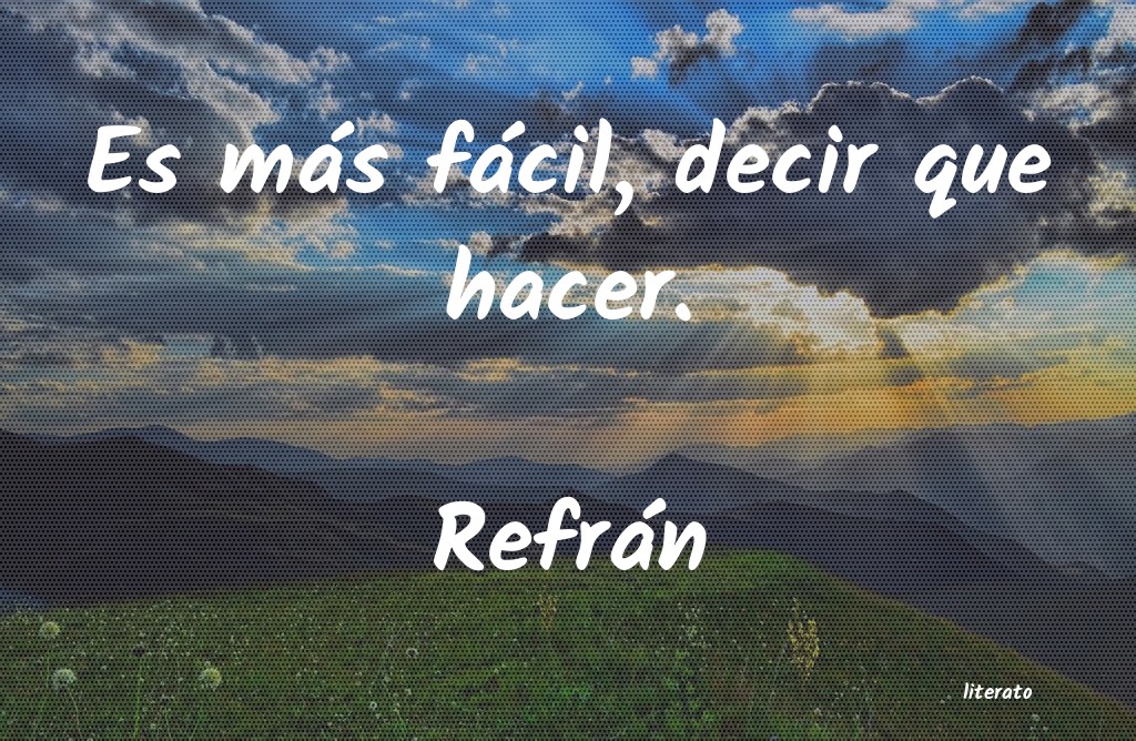 Frases de Refrán