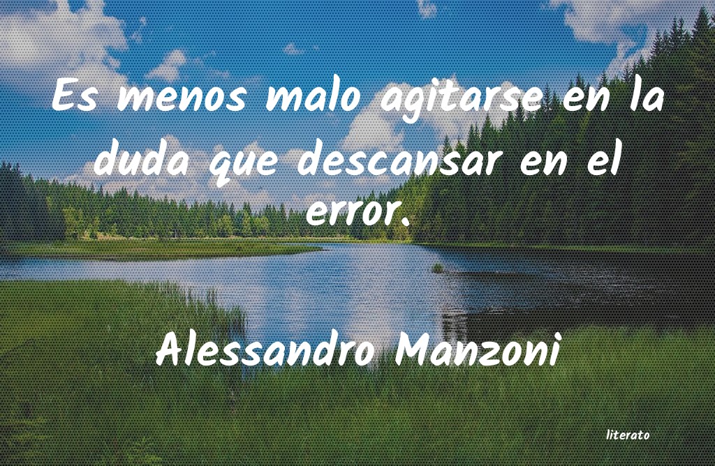 frases de Alessandro Manzoni