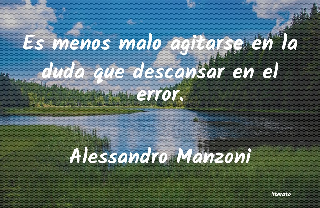 Frases de Alessandro Manzoni