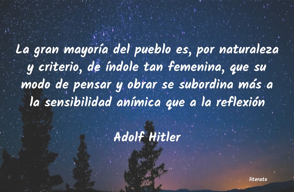 Frases de Adolf Hitler