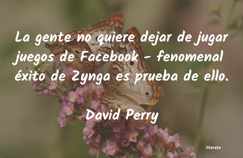 Frases de David Perry