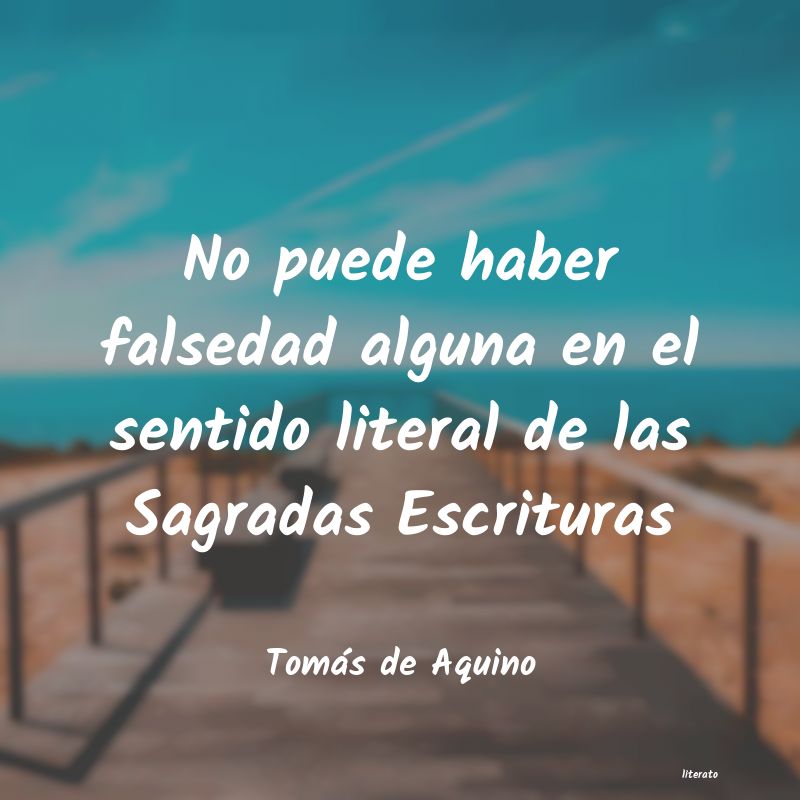 Frases de Tomás de Aquino