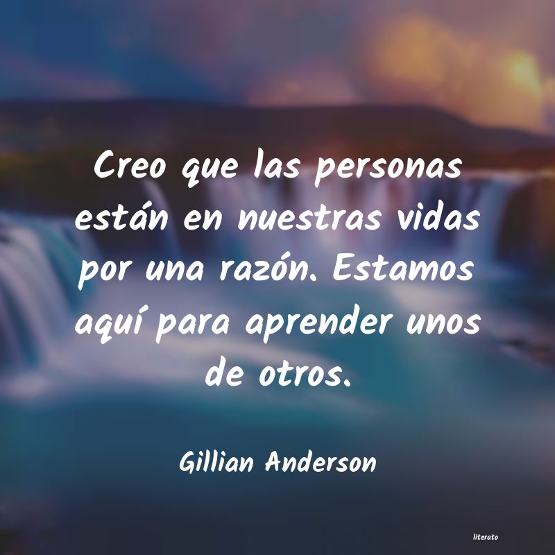 Frases de Gillian Anderson