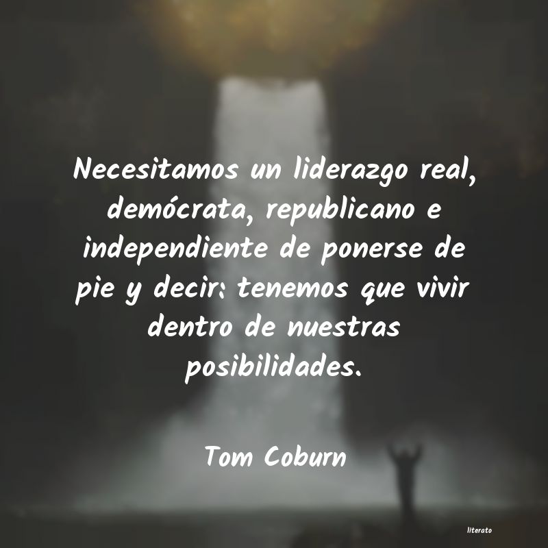 Frases de Tom Coburn