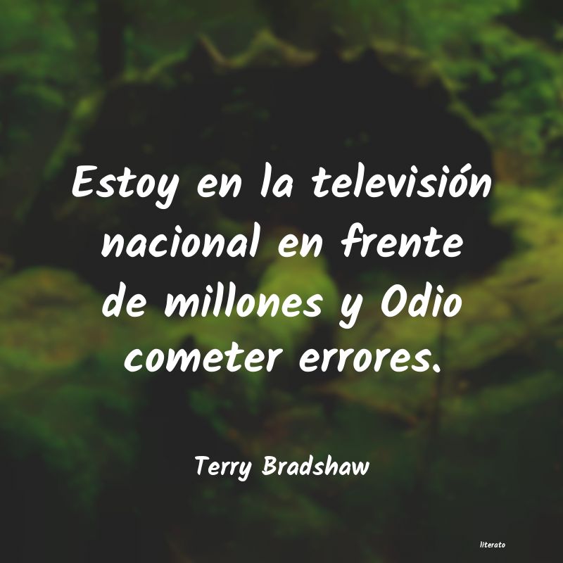 frases de Terry Bradshaw