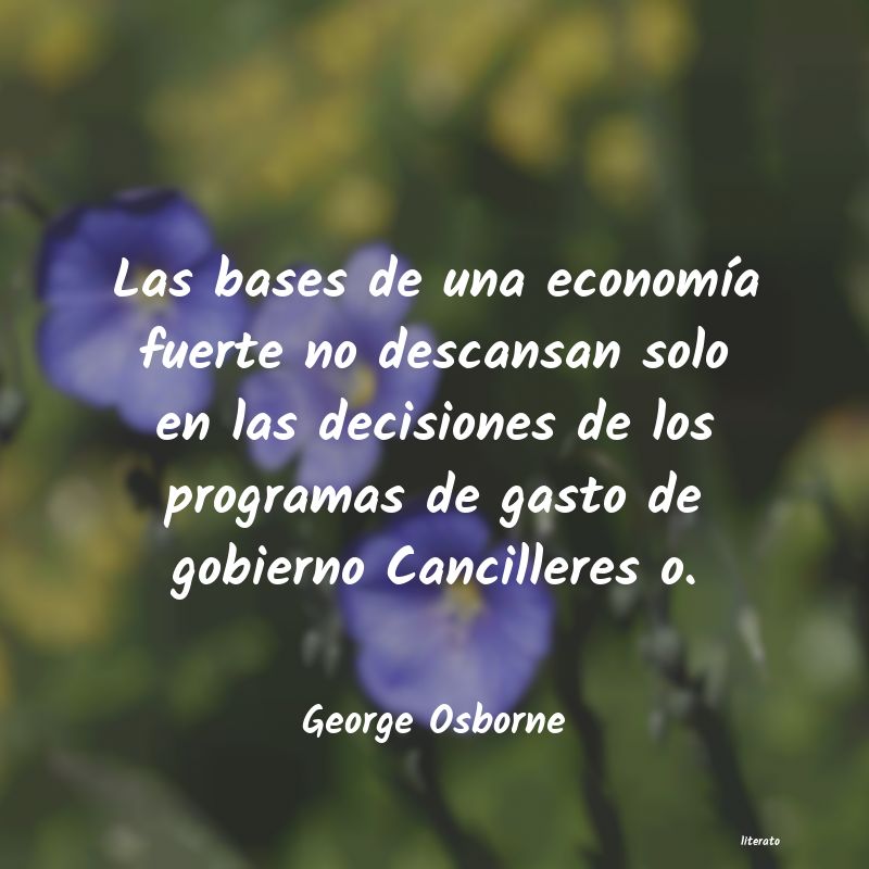 Frases de George Osborne