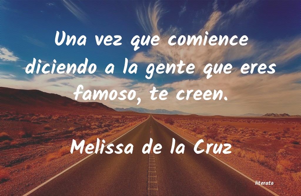 frases de Melissa de la Cruz