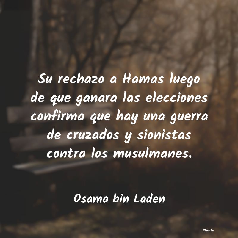 Frases de Osama bin Laden