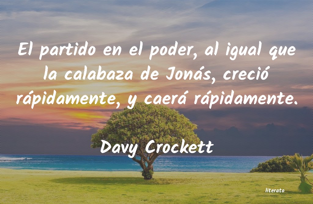frases de Davy Crockett