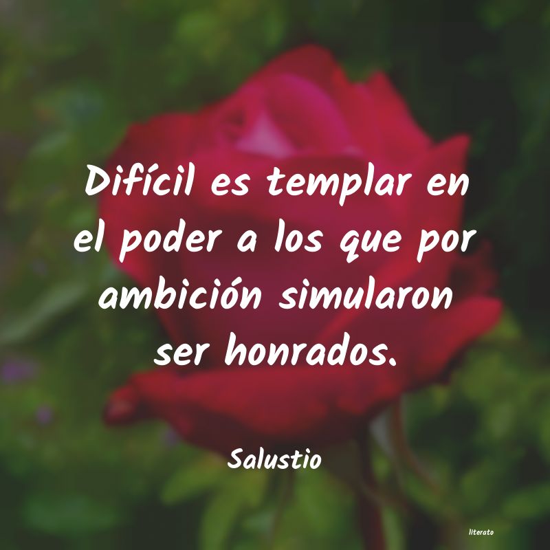 Frases de Salustio