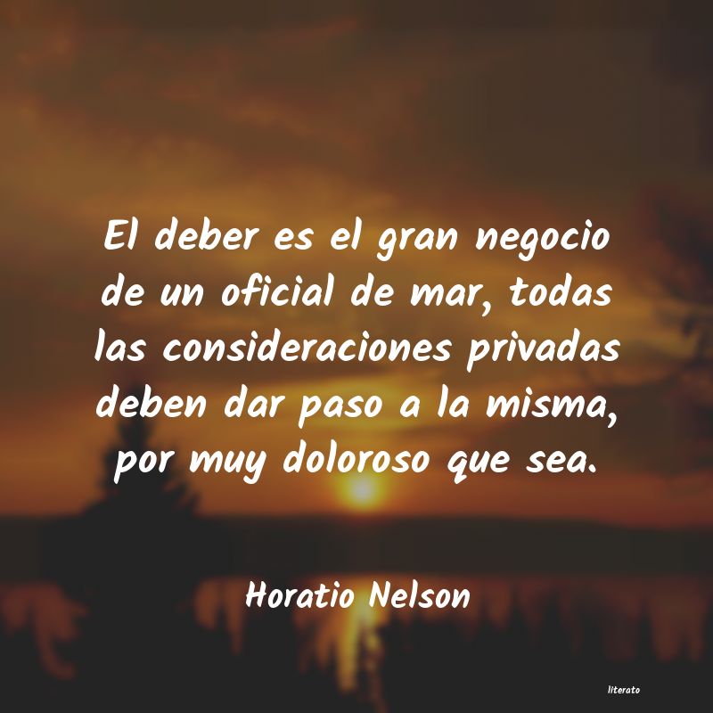 Frases de Horatio Nelson