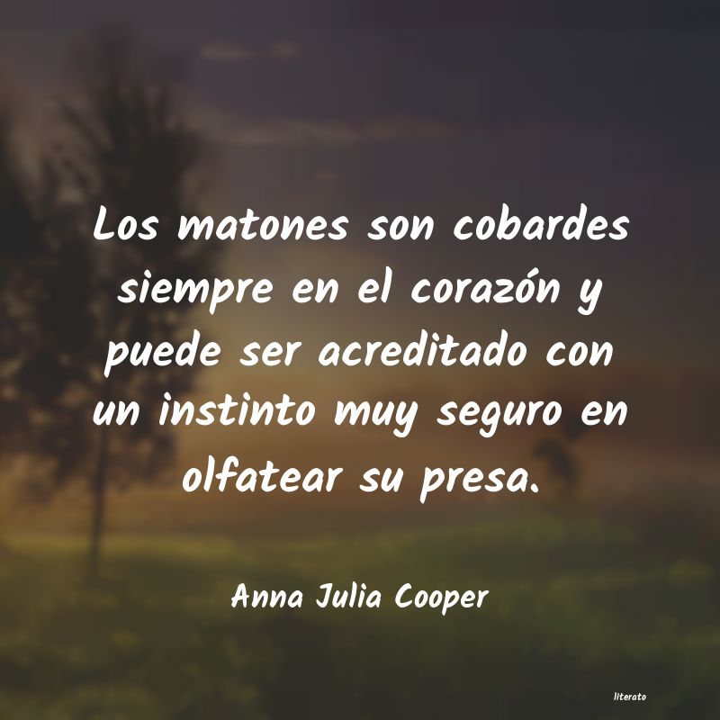 frases de Anna Julia Cooper
