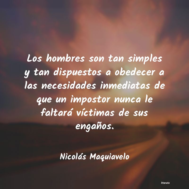 frases de Nicolás Maquiavelo
