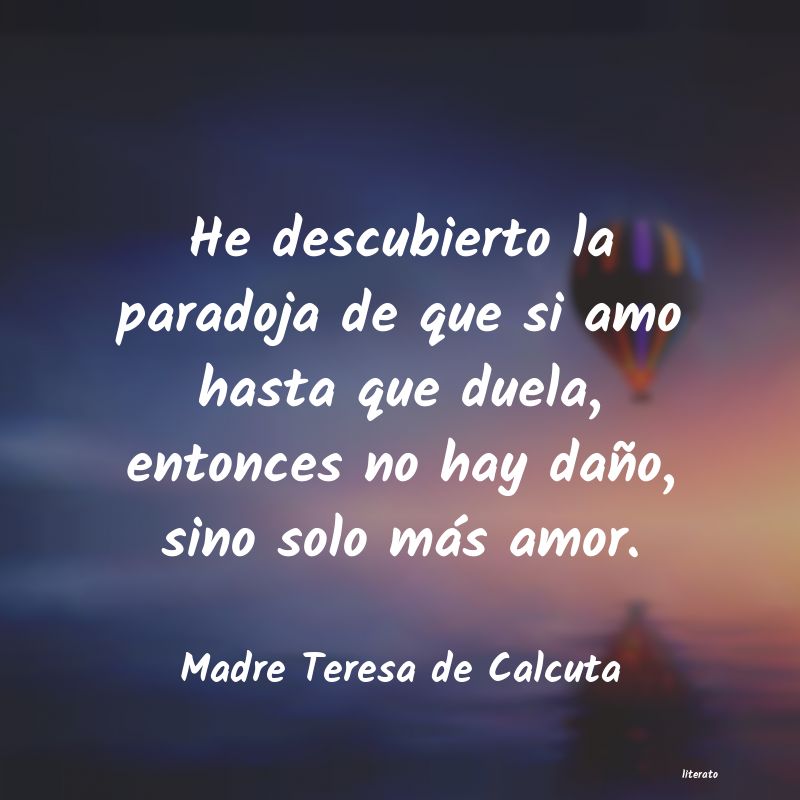 frases de Madre Teresa de Calcuta
