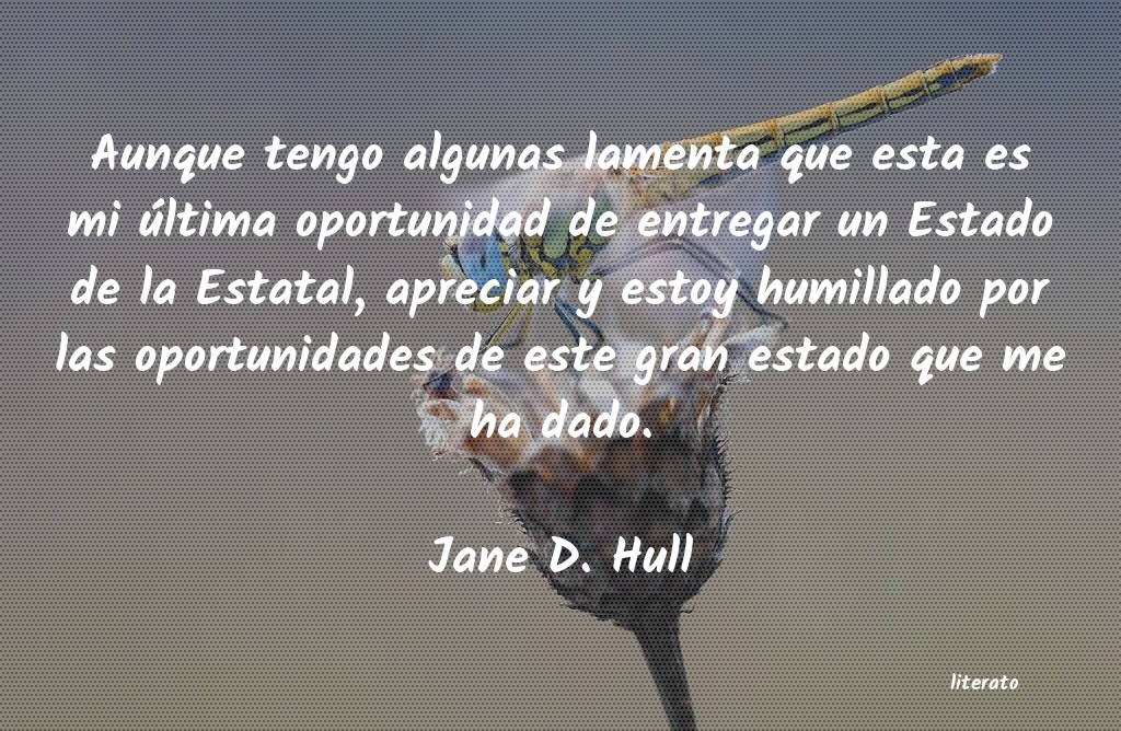 frases de Jane D. Hull