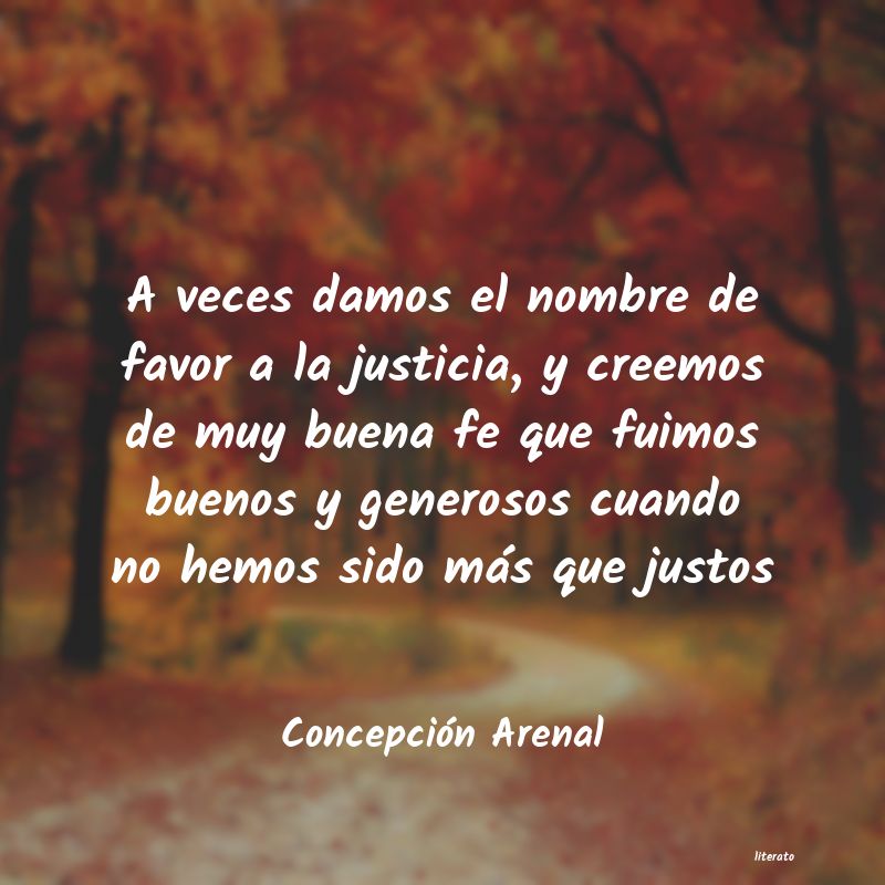 frases de ConcepciÃ³n Arenal