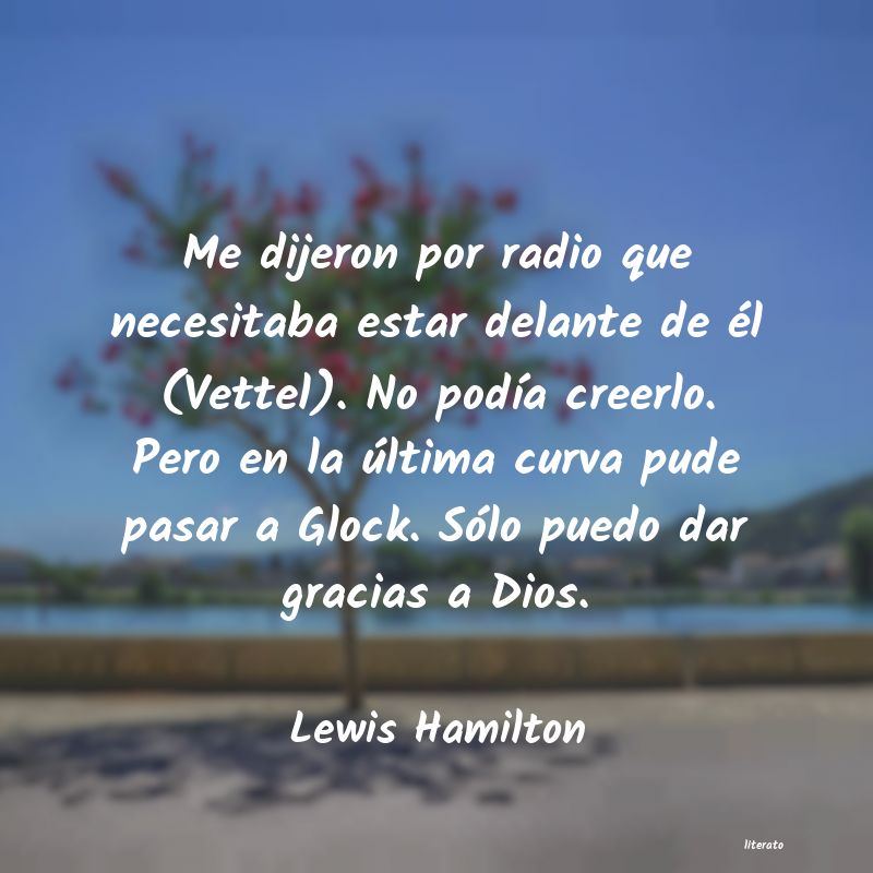 frases de Lewis Hamilton