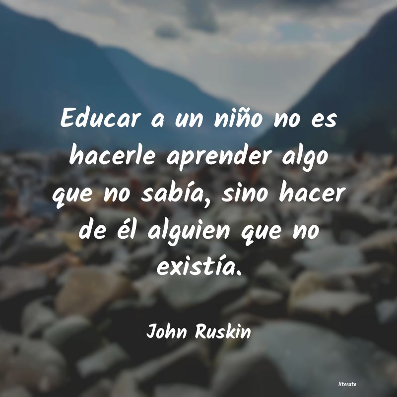 Frases de John Ruskin