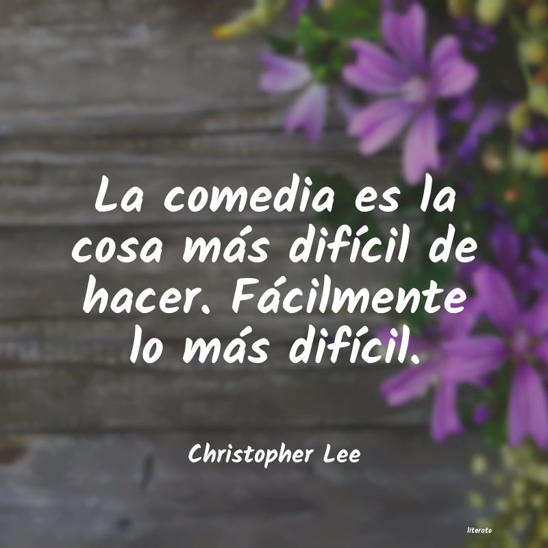 Frases de Christopher Lee