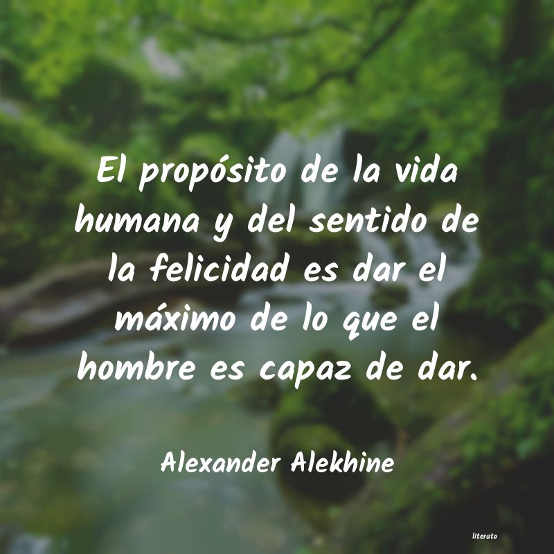 Frases de Alexander Alekhine