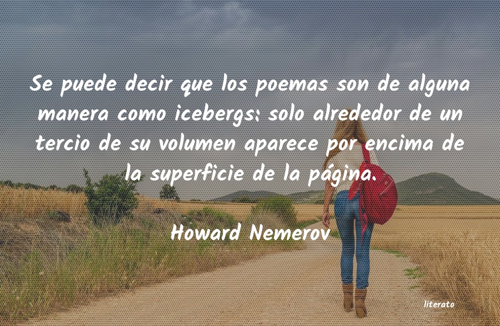 frases de Howard Nemerov