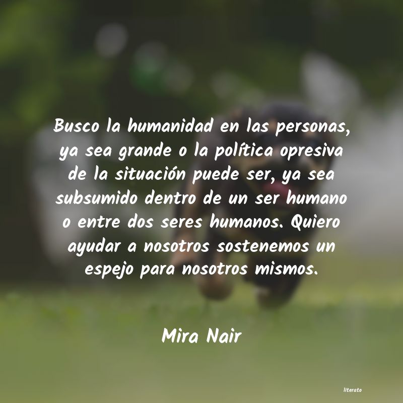 frases de Mira Nair