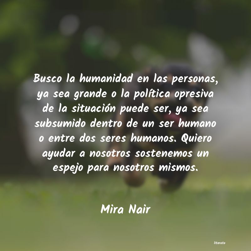 Frases de Mira Nair