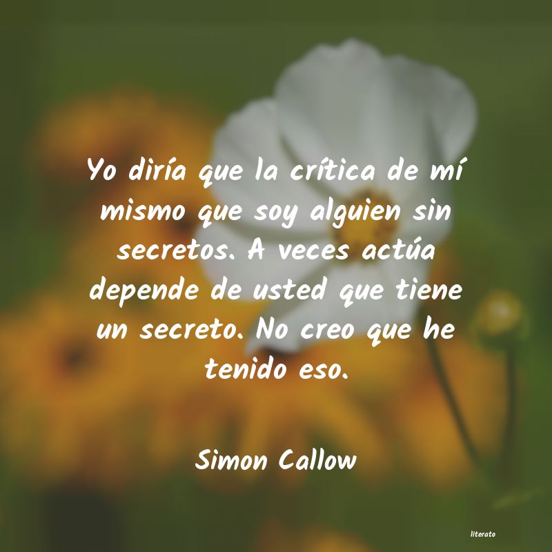 Frases de Simon Callow