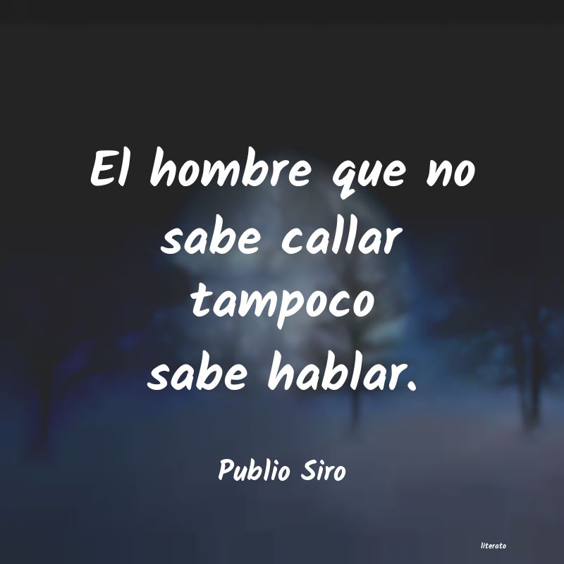 frases de Publio Siro