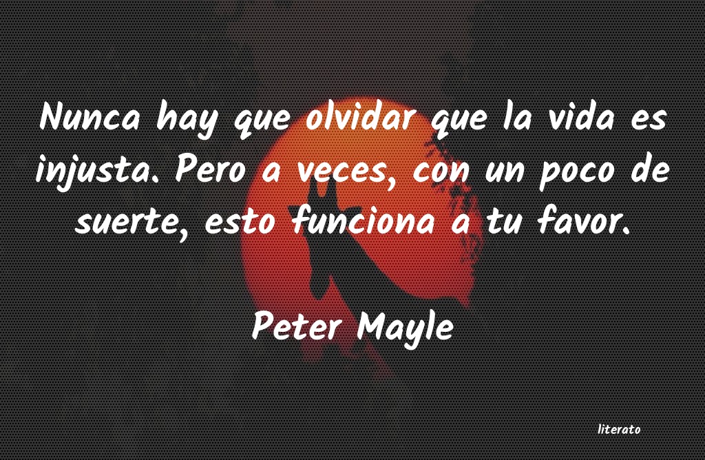 Frases de Peter Mayle