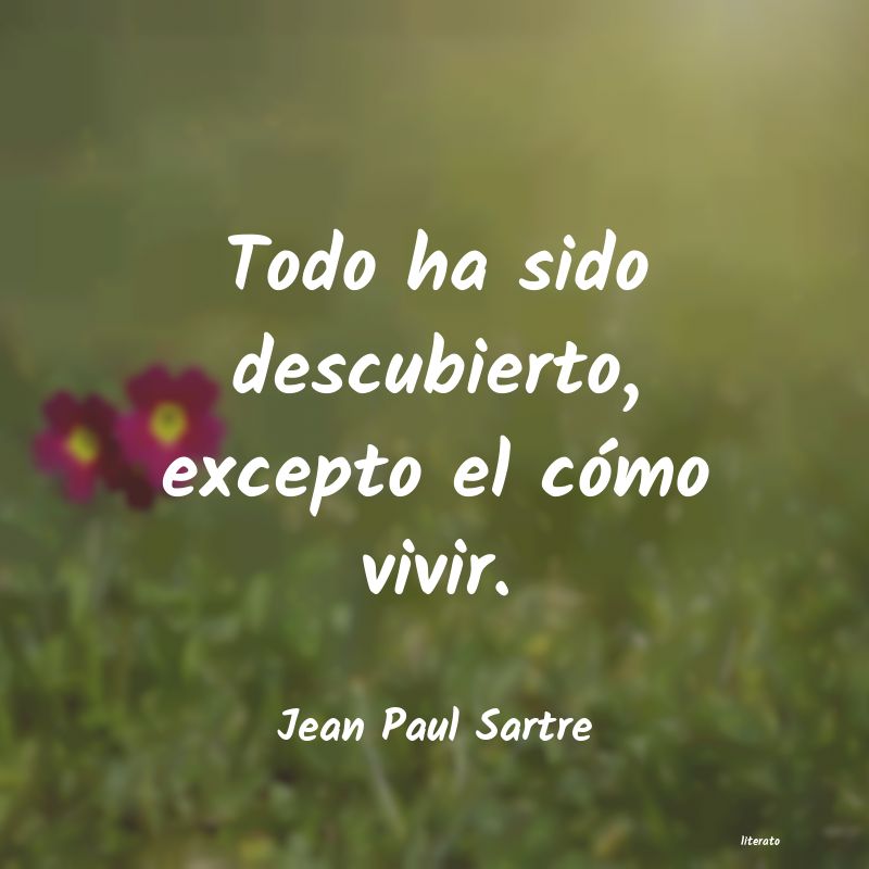 frases de Jean Paul Sartre