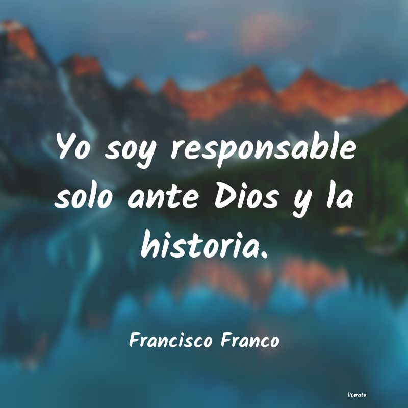 frases de Francisco Franco