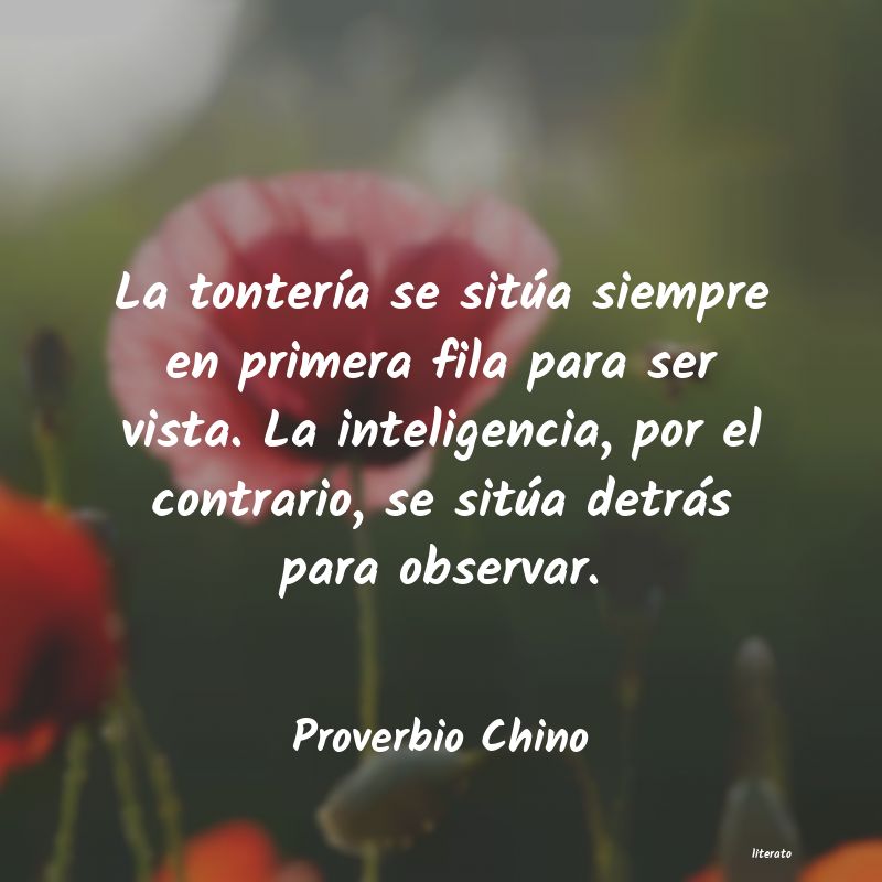 Frases de Proverbio Chino