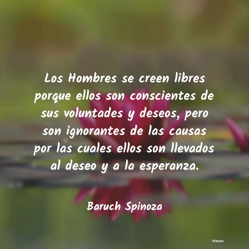 Frases de Baruch Spinoza