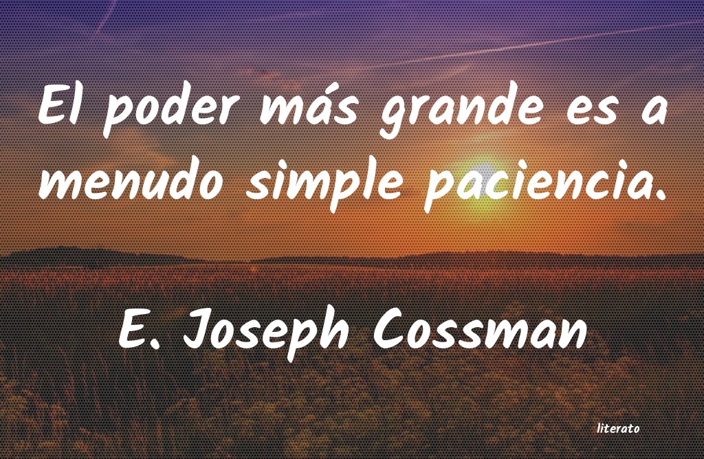 frases de E. Joseph Cossman