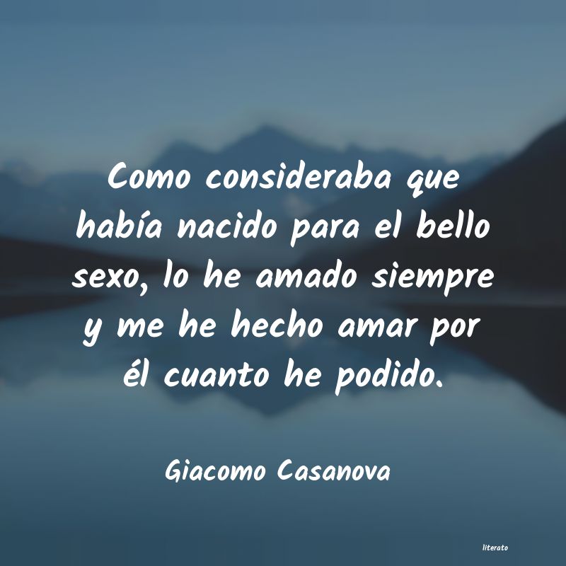 Frases de Giacomo Casanova