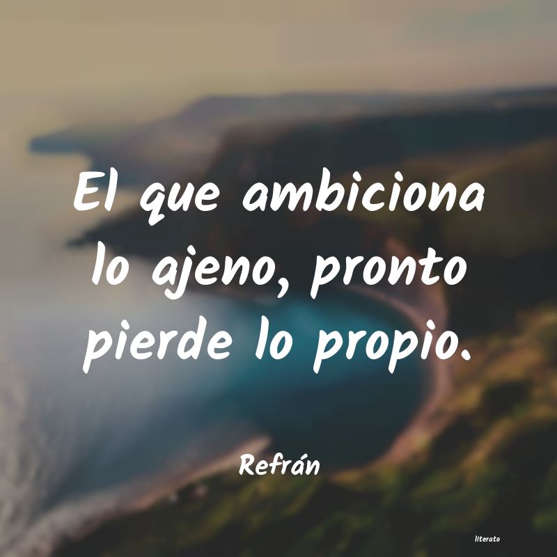 Frases de Refrán