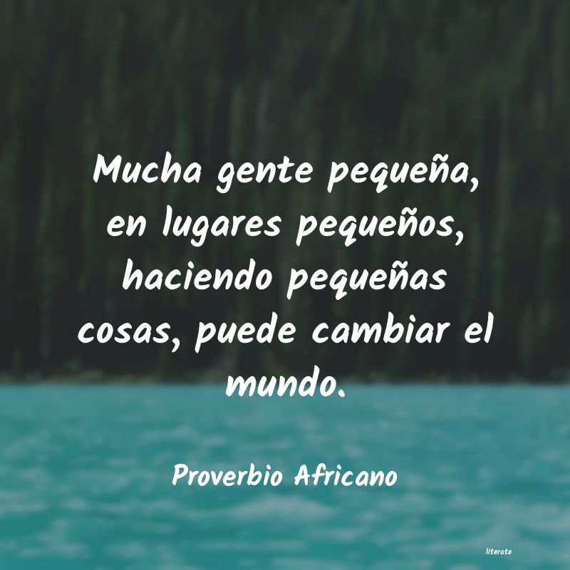 Frases de Proverbio Africano