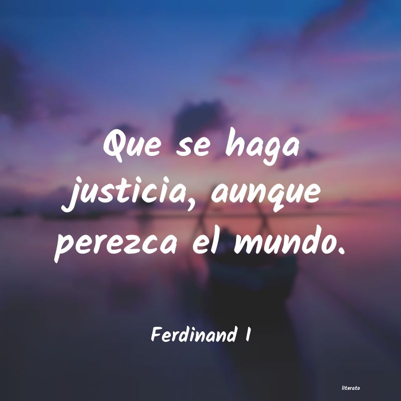 Frases de Ferdinand I