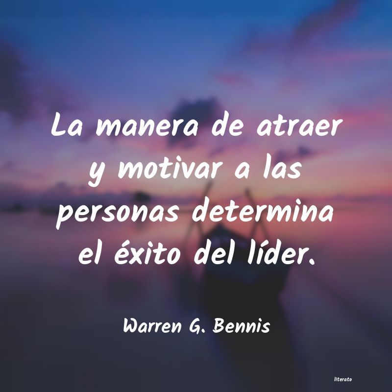 Frases de Warren G. Bennis