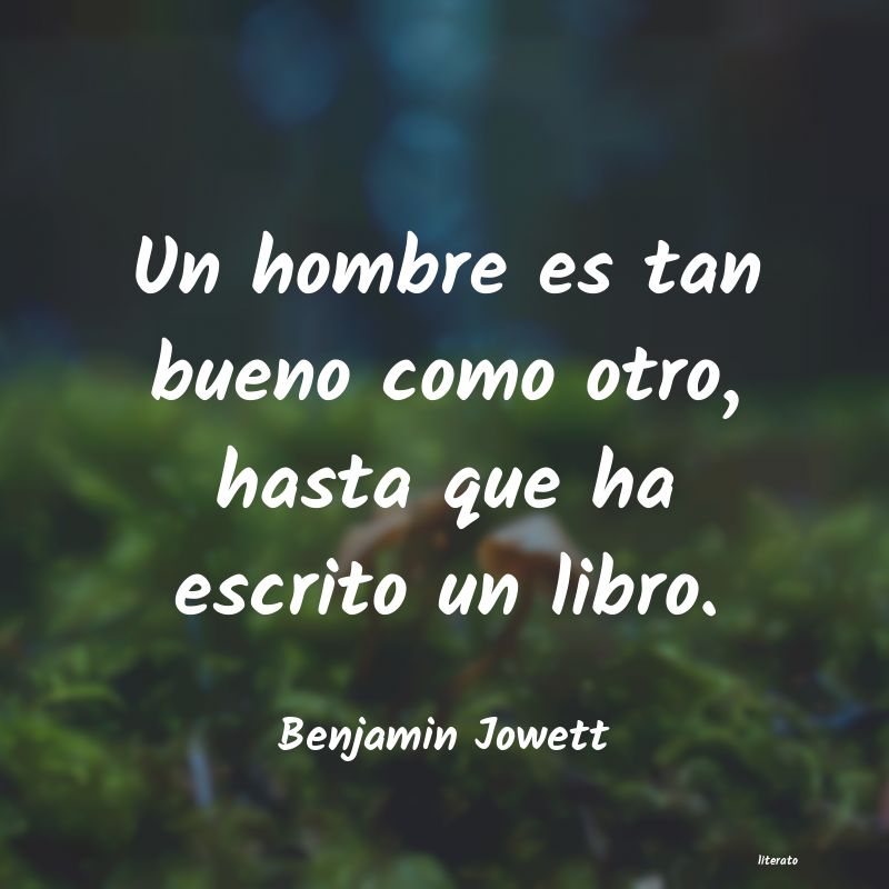 frases de Benjamin Jowett