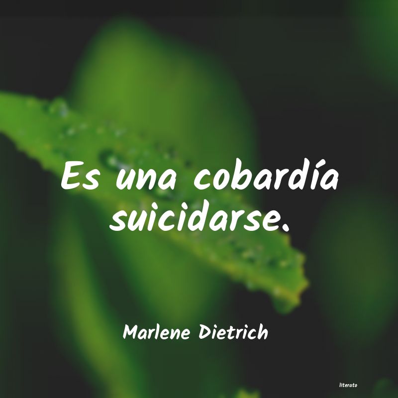 Frases de Marlene Dietrich