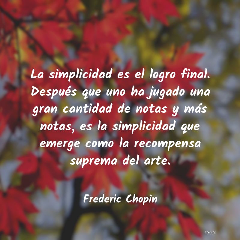 frases de Frederic Chopin