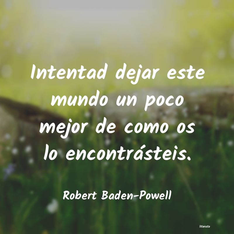 Frases de Robert Baden-Powell