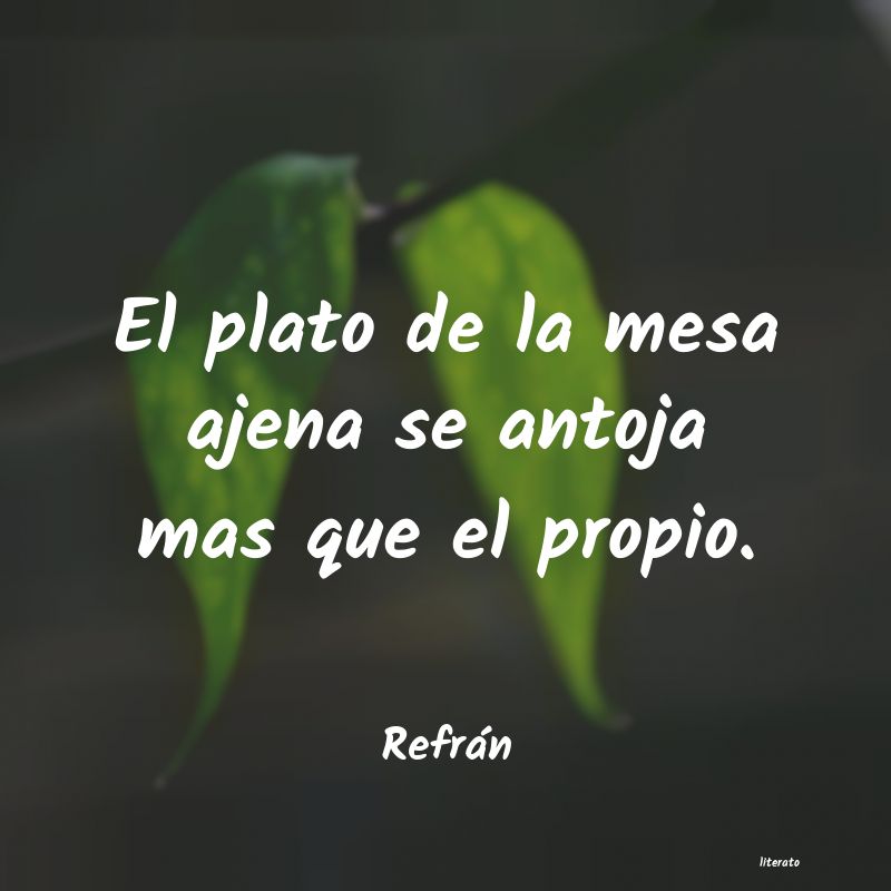 Frases de Refrán