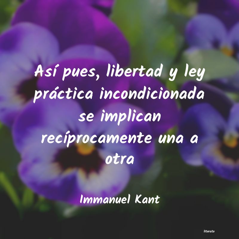 Frases de Immanuel Kant