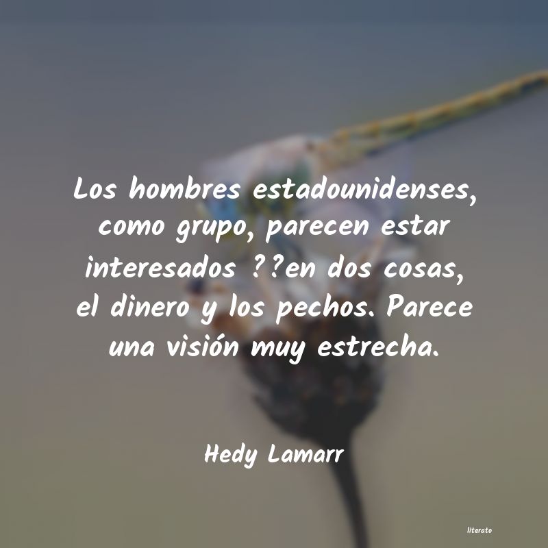 frases de Hedy Lamarr